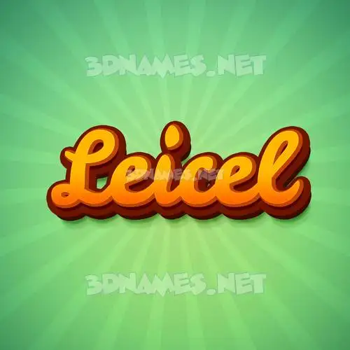 leicel in Green Rays style - 3D name wallpaper leicel in Green Rays style - 3D name wallpaper
