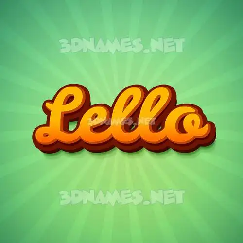 lello in Green Rays style - 3D name wallpaper lello in Green Rays style - 3D name wallpaper