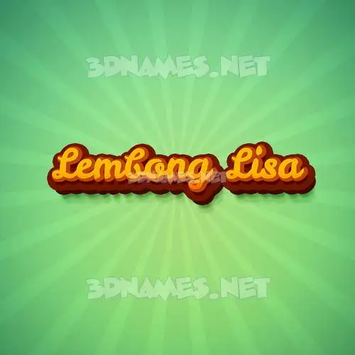 lembong lisa in Green Rays style - 3D name wallpaper lembong lisa in Green Rays style - 3D name wallpaper
