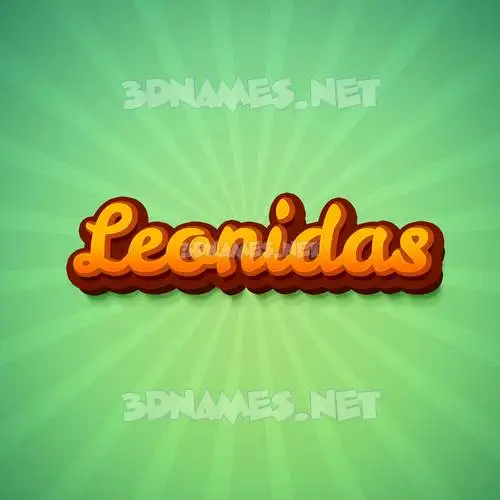 leonidas in Green Rays style - 3D name wallpaper leonidas in Green Rays style - 3D name wallpaper