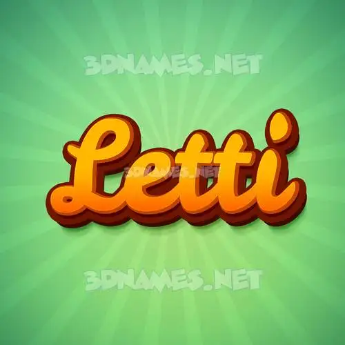 letti in Green Rays style - 3D name wallpaper letti in Green Rays style - 3D name wallpaper