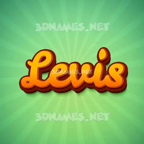 levis in Green Rays style - 3D name wallpaper levis in Green Rays style - 3D name wallpaper