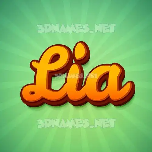 lia in Green Rays style - 3D name wallpaper lia in Green Rays style - 3D name wallpaper