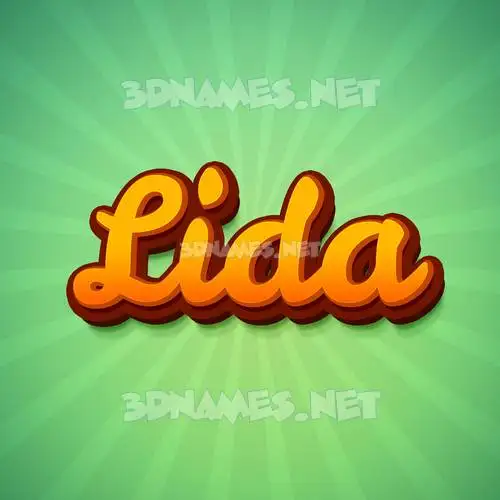 lida in Green Rays style - 3D name wallpaper lida in Green Rays style - 3D name wallpaper