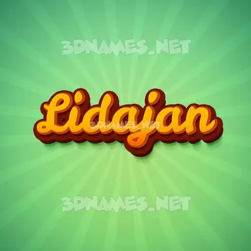 lidajan in Green Rays style - 3D name wallpaper lidajan in Green Rays style - 3D name wallpaper