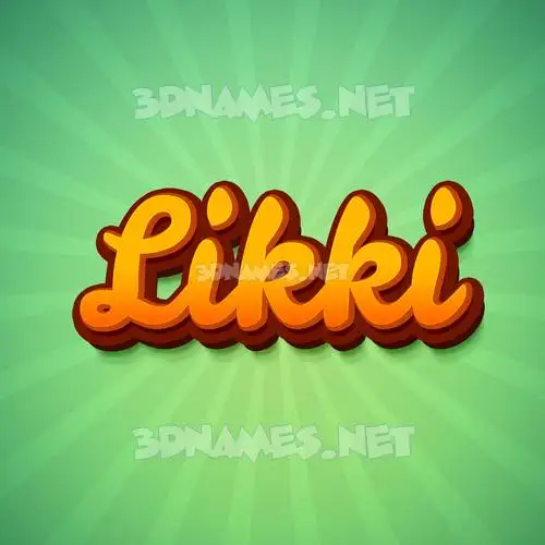 likki in Green Rays style - 3D name wallpaper likki in Green Rays style - 3D name wallpaper