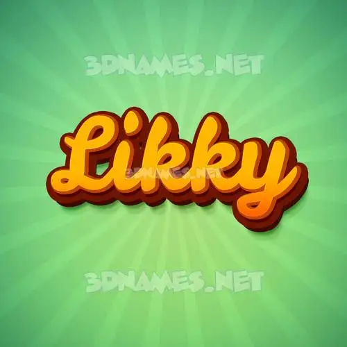 likky in Green Rays style - 3D name wallpaper likky in Green Rays style - 3D name wallpaper