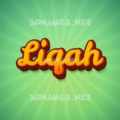 liqah in Green Rays style - 3D name wallpaper liqah in Green Rays style - 3D name wallpaper