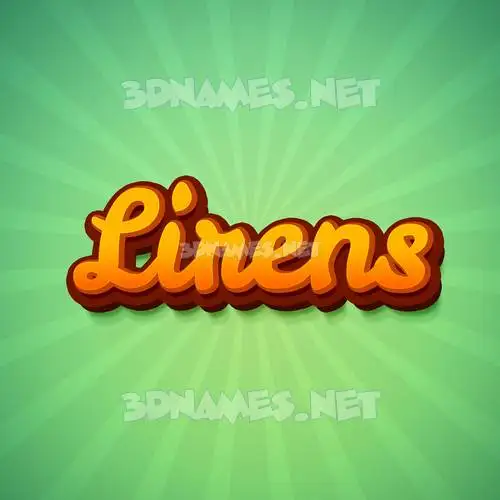 lirens in Green Rays style - 3D name wallpaper lirens in Green Rays style - 3D name wallpaper