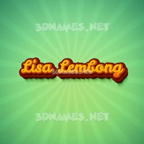 lisa lembong in Green Rays style - 3D name wallpaper lisa lembong in Green Rays style - 3D name wallpaper