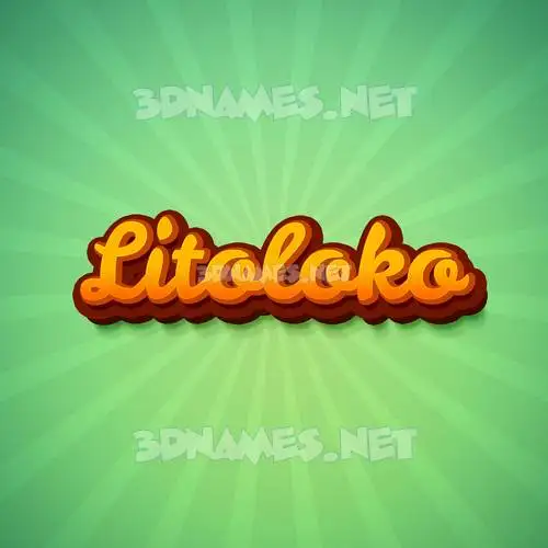 litoloko in Green Rays style - 3D name wallpaper litoloko in Green Rays style - 3D name wallpaper