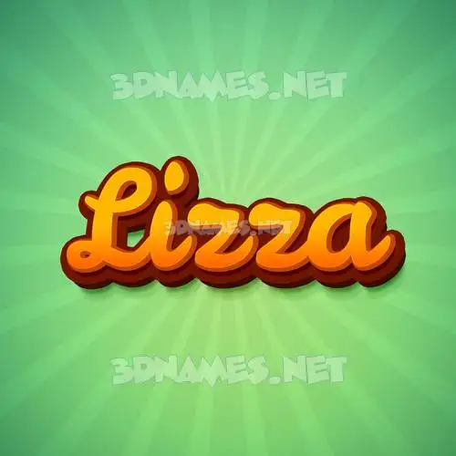 lizza in Green Rays style - 3D name wallpaper lizza in Green Rays style - 3D name wallpaper