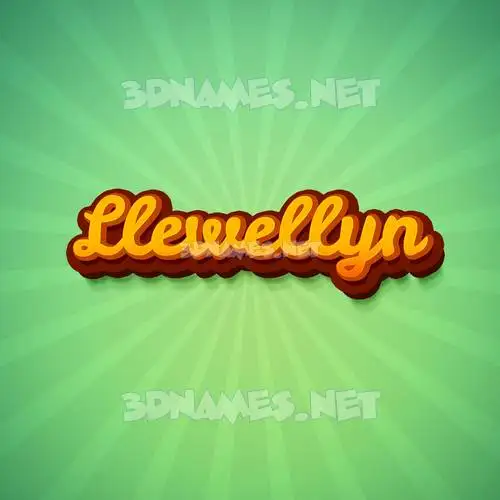 llewellyn in Green Rays style - 3D name wallpaper llewellyn in Green Rays style - 3D name wallpaper