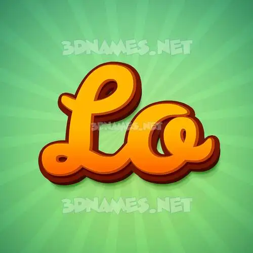 lo in Green Rays style - 3D name wallpaper lo in Green Rays style - 3D name wallpaper