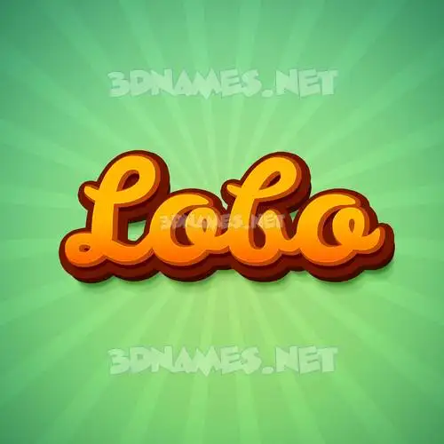 lobo in Green Rays style - 3D name wallpaper lobo in Green Rays style - 3D name wallpaper