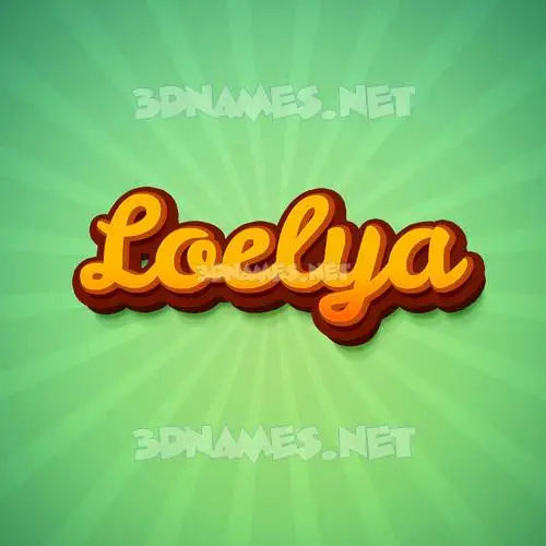 loelya in Green Rays style - 3D name wallpaper loelya in Green Rays style - 3D name wallpaper