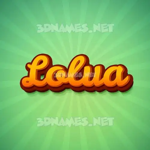 lolua in Green Rays style - 3D name wallpaper lolua in Green Rays style - 3D name wallpaper