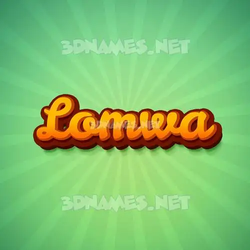 lomwa in Green Rays style - 3D name wallpaper lomwa in Green Rays style - 3D name wallpaper