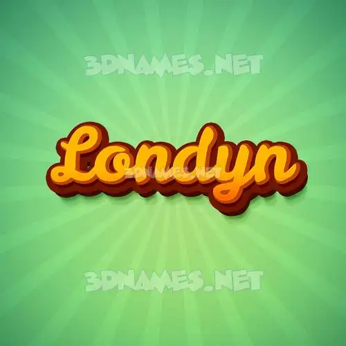londyn in Green Rays style - 3D name wallpaper londyn in Green Rays style - 3D name wallpaper