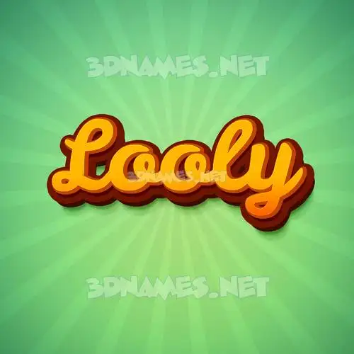looly in Green Rays style - 3D name wallpaper looly in Green Rays style - 3D name wallpaper