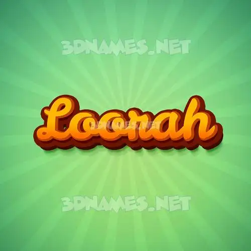 loorah in Green Rays style - 3D name wallpaper loorah in Green Rays style - 3D name wallpaper