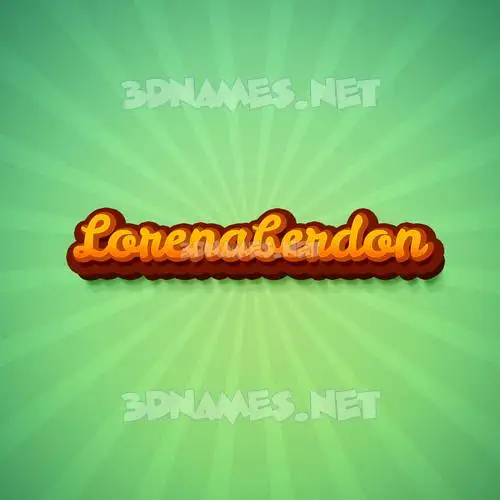 lorenaberdon in Green Rays style - 3D name wallpaper lorenaberdon in Green Rays style - 3D name wallpaper