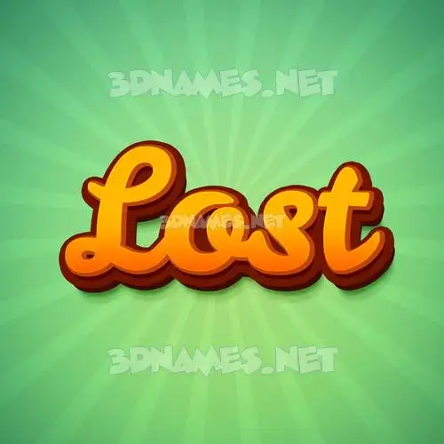 lost in Green Rays style - 3D name wallpaper lost in Green Rays style - 3D name wallpaper