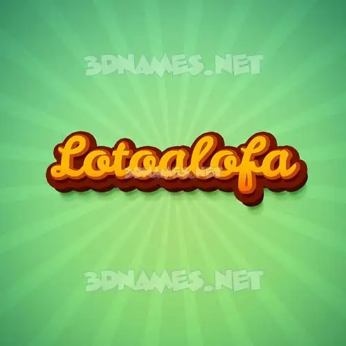 lotoalofa in Green Rays style - 3D name wallpaper lotoalofa in Green Rays style - 3D name wallpaper