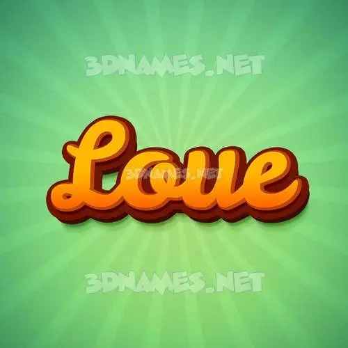 loue in Green Rays style - 3D name wallpaper loue in Green Rays style - 3D name wallpaper
