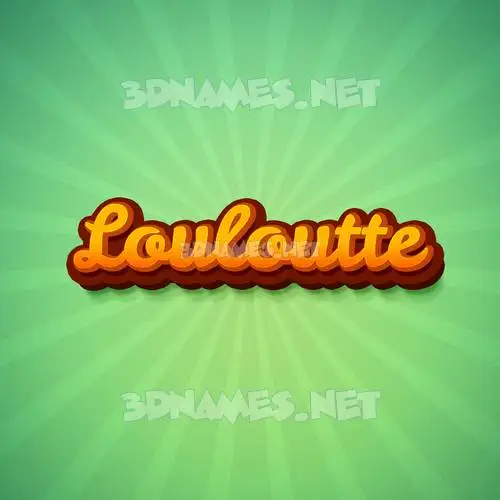 louloutte in Green Rays style - 3D name wallpaper louloutte in Green Rays style - 3D name wallpaper