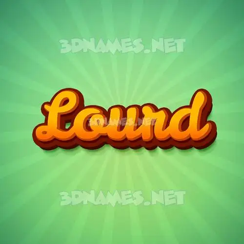 lourd in Green Rays style - 3D name wallpaper lourd in Green Rays style - 3D name wallpaper