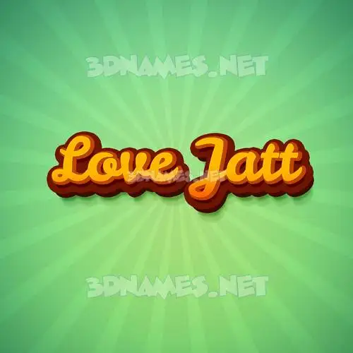 love jatt in Green Rays style - 3D name wallpaper love jatt in Green Rays style - 3D name wallpaper
