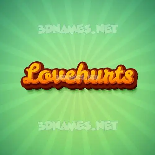 lovehurts in Green Rays style - 3D name wallpaper lovehurts in Green Rays style - 3D name wallpaper