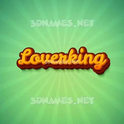 loverking in Green Rays style - 3D name wallpaper loverking in Green Rays style - 3D name wallpaper