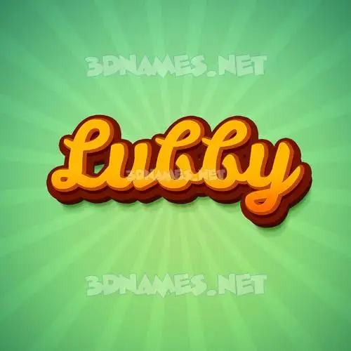 lubby in Green Rays style - 3D name wallpaper lubby in Green Rays style - 3D name wallpaper