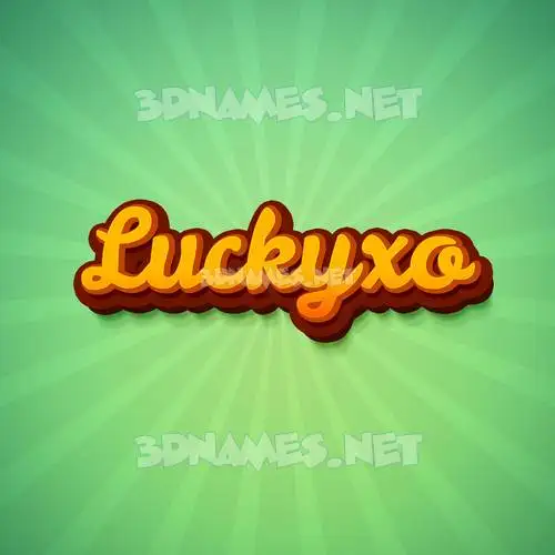 luckyxo in Green Rays style - 3D name wallpaper luckyxo in Green Rays style - 3D name wallpaper