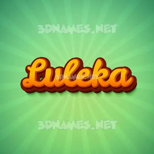 luleka in Green Rays style - 3D name wallpaper luleka in Green Rays style - 3D name wallpaper