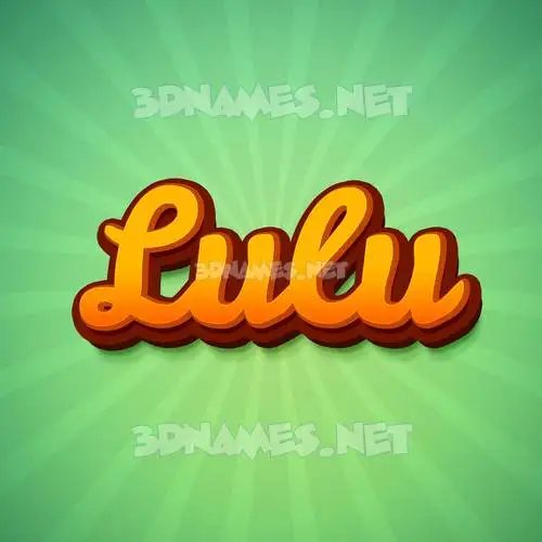 lulu in Green Rays style - 3D name wallpaper lulu in Green Rays style - 3D name wallpaper