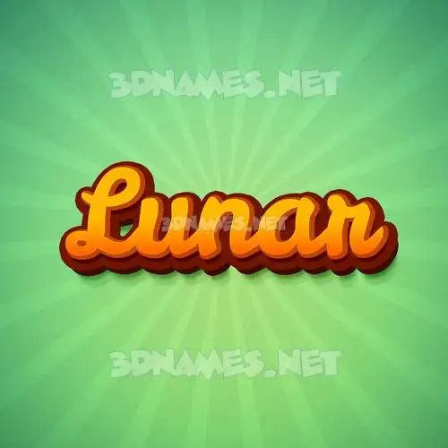 lunar in Green Rays style - 3D name wallpaper lunar in Green Rays style - 3D name wallpaper