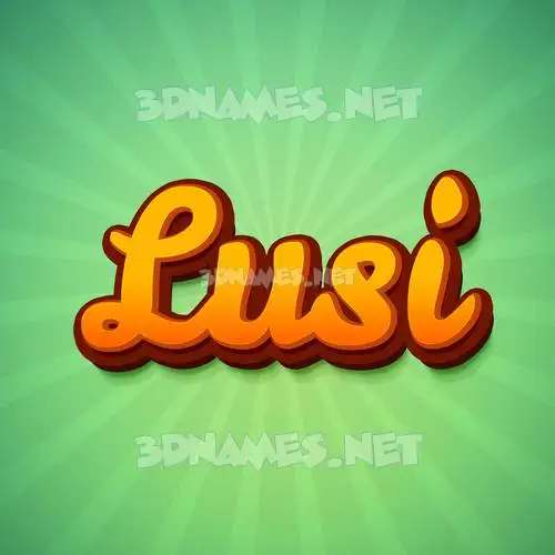 lusi in Green Rays style - 3D name wallpaper lusi in Green Rays style - 3D name wallpaper