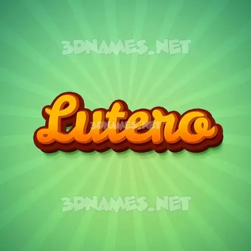 lutero in Green Rays style - 3D name wallpaper lutero in Green Rays style - 3D name wallpaper