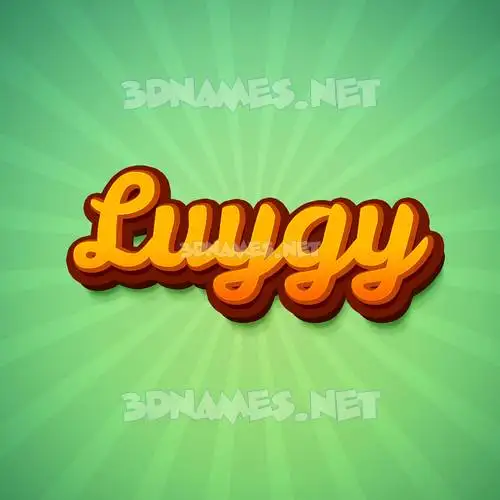 luygy in Green Rays style - 3D name wallpaper luygy in Green Rays style - 3D name wallpaper
