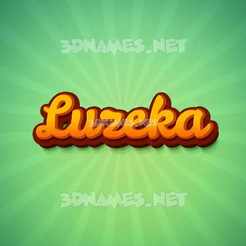 luzeka in Green Rays style - 3D name wallpaper luzeka in Green Rays style - 3D name wallpaper