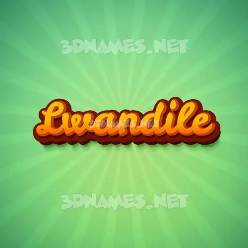lwandile in Green Rays style - 3D name wallpaper