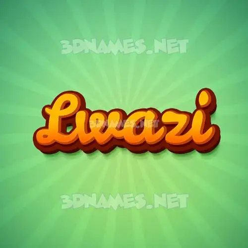 lwazi in Green Rays style - 3D name wallpaper
