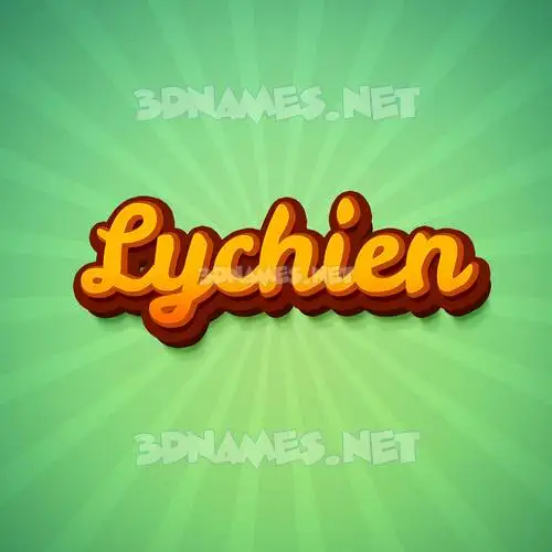 lychien in Green Rays style - 3D name wallpaper