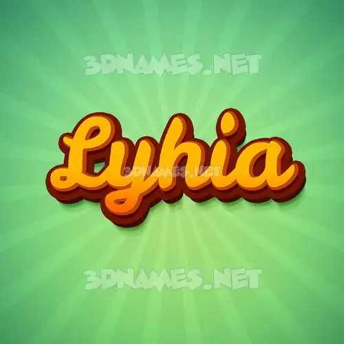lyhia in Green Rays style - 3D name wallpaper lyhia in Green Rays style - 3D name wallpaper