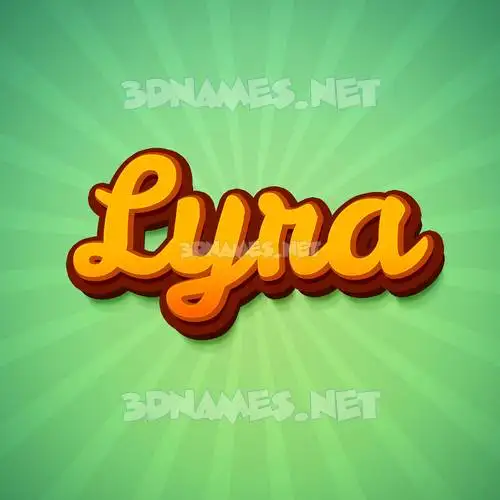 lyra in Green Rays style - 3D name wallpaper lyra in Green Rays style - 3D name wallpaper