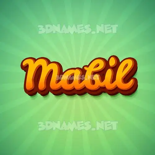 mabil in Green Rays style - 3D name wallpaper mabil in Green Rays style - 3D name wallpaper