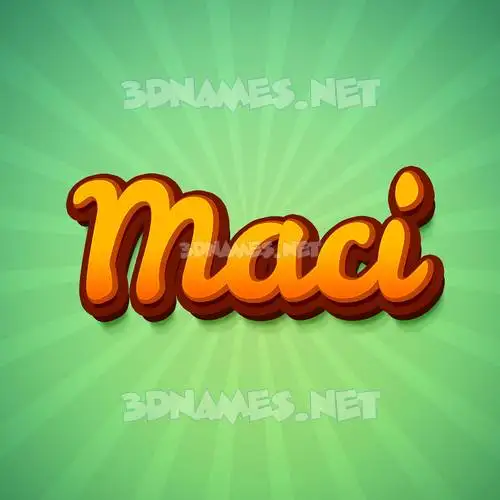 maci in Green Rays style - 3D name wallpaper maci in Green Rays style - 3D name wallpaper